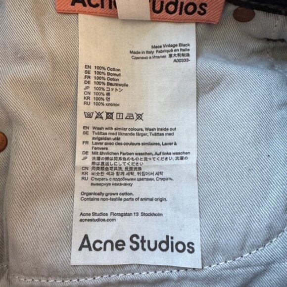 ACNE STUDIOS • Mece Vintage Black Jeans - Picture 11 of 15